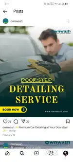 Need Employee car,bike etc washing Man
