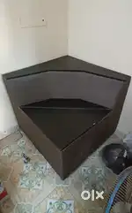 Corner sofa com tv stand with storage