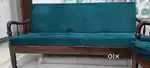 Green sofa