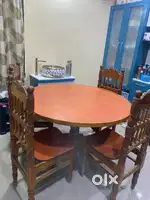 Four seater Dining table complete teak wood.