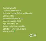 Wanted male pickers and packers in Neknampur