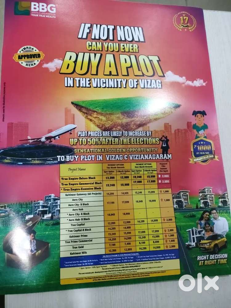 Vmrda& rera approved plots