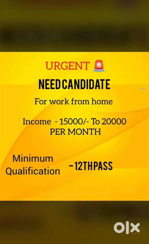 Home based work ,