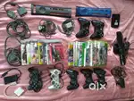 PS3 and Xbox 360 game cds , camera, original controller  accessories