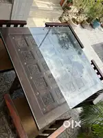 Brass dinning table with chairs