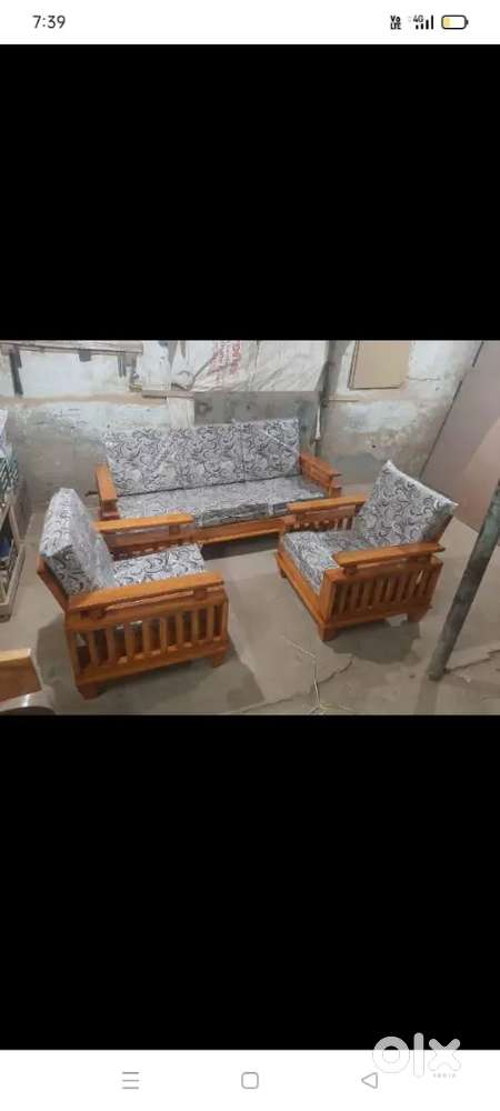 Supreet furniture brand new Assam teak wood sofa
