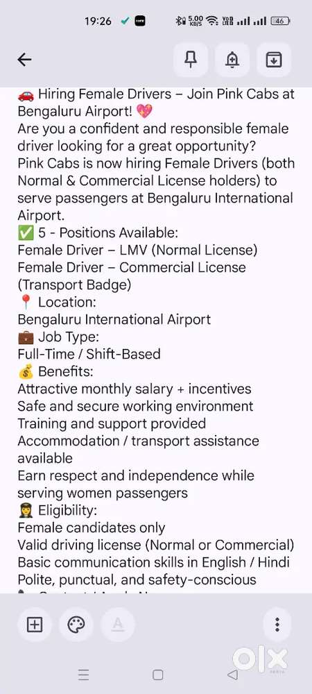 Female pink cab drivers