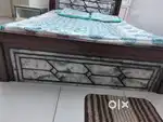 1 year old queen size bed (9000) and 30kg cotton mattress (5000)