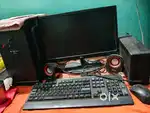 LG system with monitor, cpu,ups,speaker,and keyboard in good condition