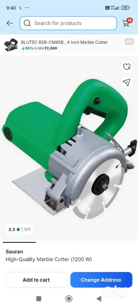 Marble cutter machine in good condition