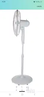 Usha maxx air 400mm pedestal fan (white)