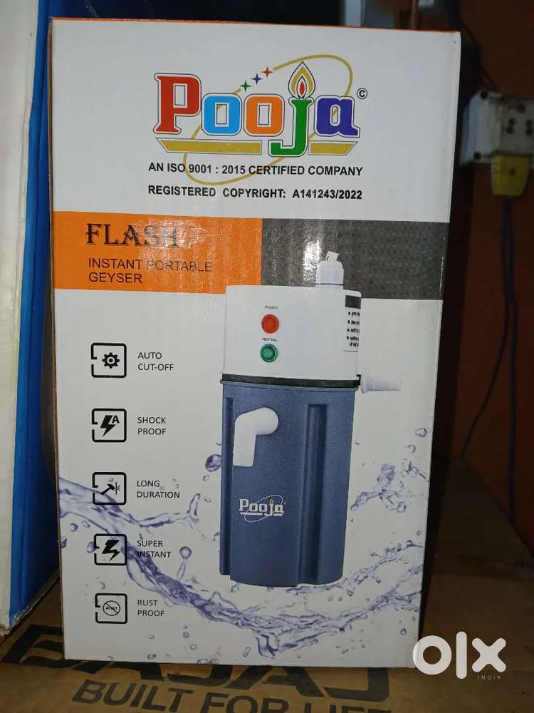 Instant Water Geyser, f Firs Abs Plastic 3Kw, Auto Cut Off Feature