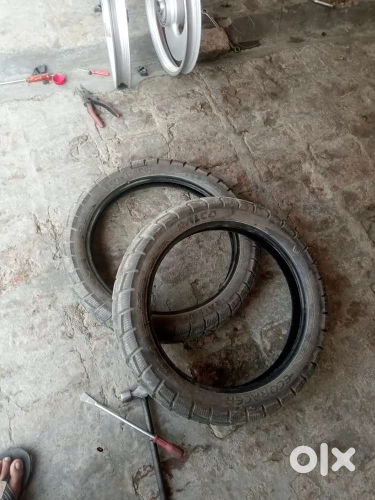 Ralco and ralson tyre front 100 no. Back 110 no.