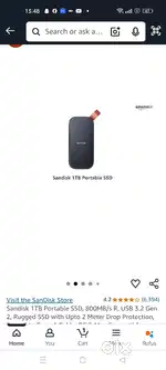 SanDisk 1TB Portable External SSD