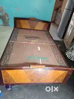 wooden bed