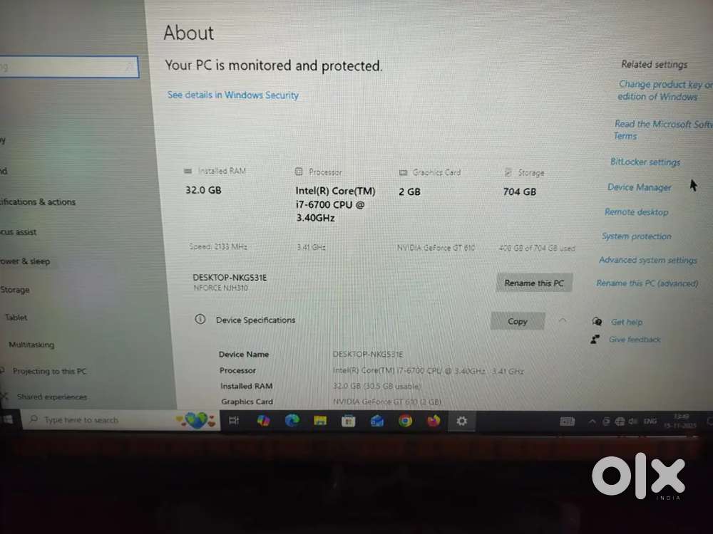 Intel i7 6th generation CPU