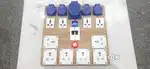 Universal Wooden Power Distribution Customized LED 3 Core WIre Heavy