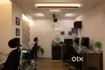 A fully furnished and designed marble floored office