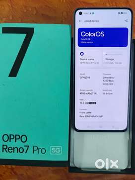 Oppo Reno 7 pro 5G, 12Gb/256Gb mint condition with bill box charger