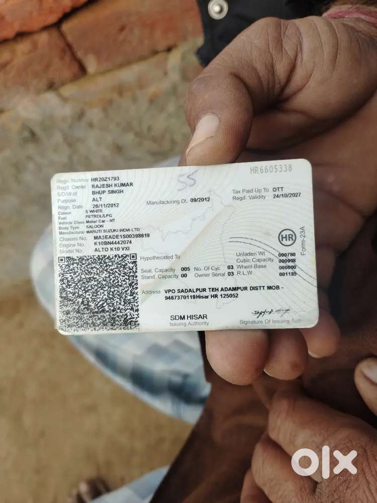 Maruti Suzuki Alto K10 2012 LPG 125000 Km Driven