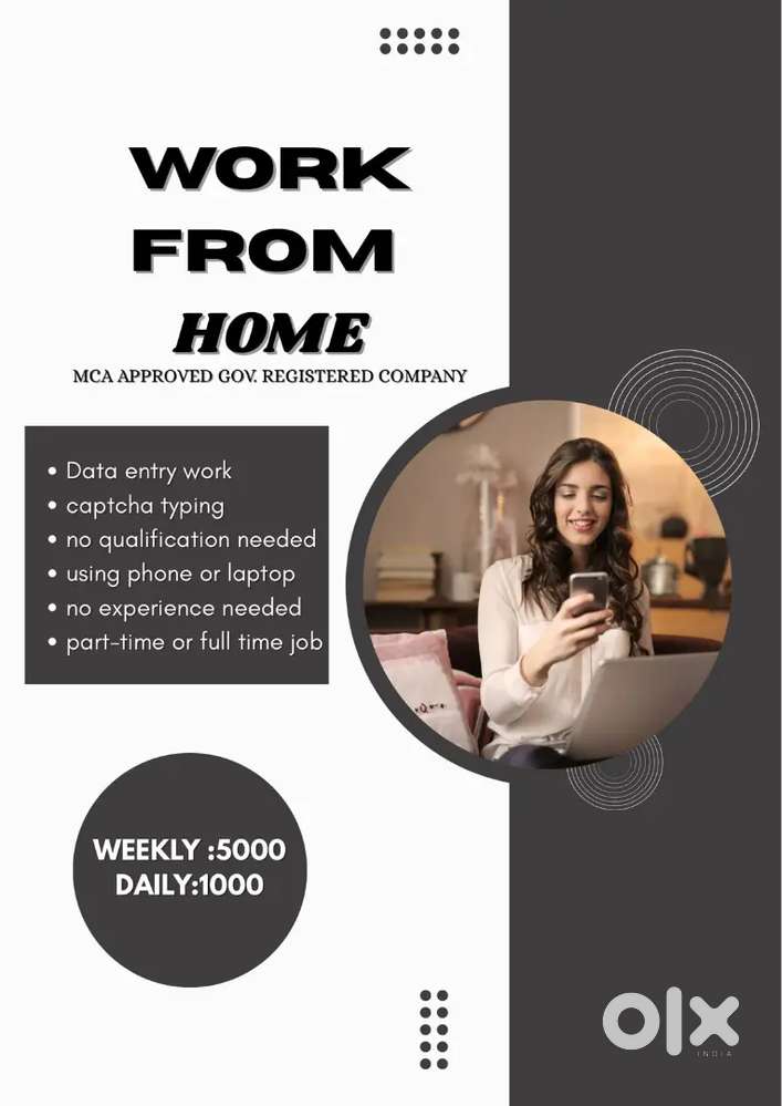Work from home ( part time work)