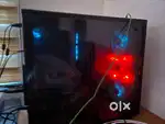 Personal computer / Desktop with three gaming monitors with bill