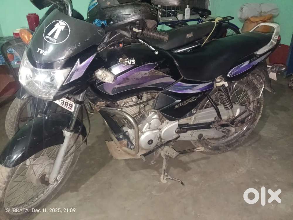 Self start bike , good condition bike , heavy millage