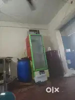 Glass door fridge