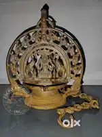 Kerala Bronze Gajalakshmi Lamp-Divine Grace, Eternal Light