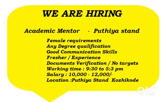 Academic Mentor    -  Puthiya stand