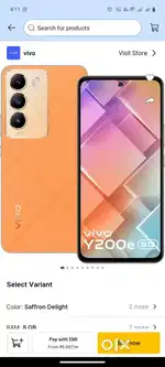 Vivo Y200E 5G 8GB RAM 128GB internal