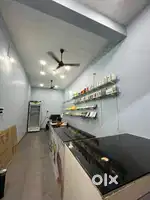 Mobile shop counter and rake and all item for sell counter wood and ir