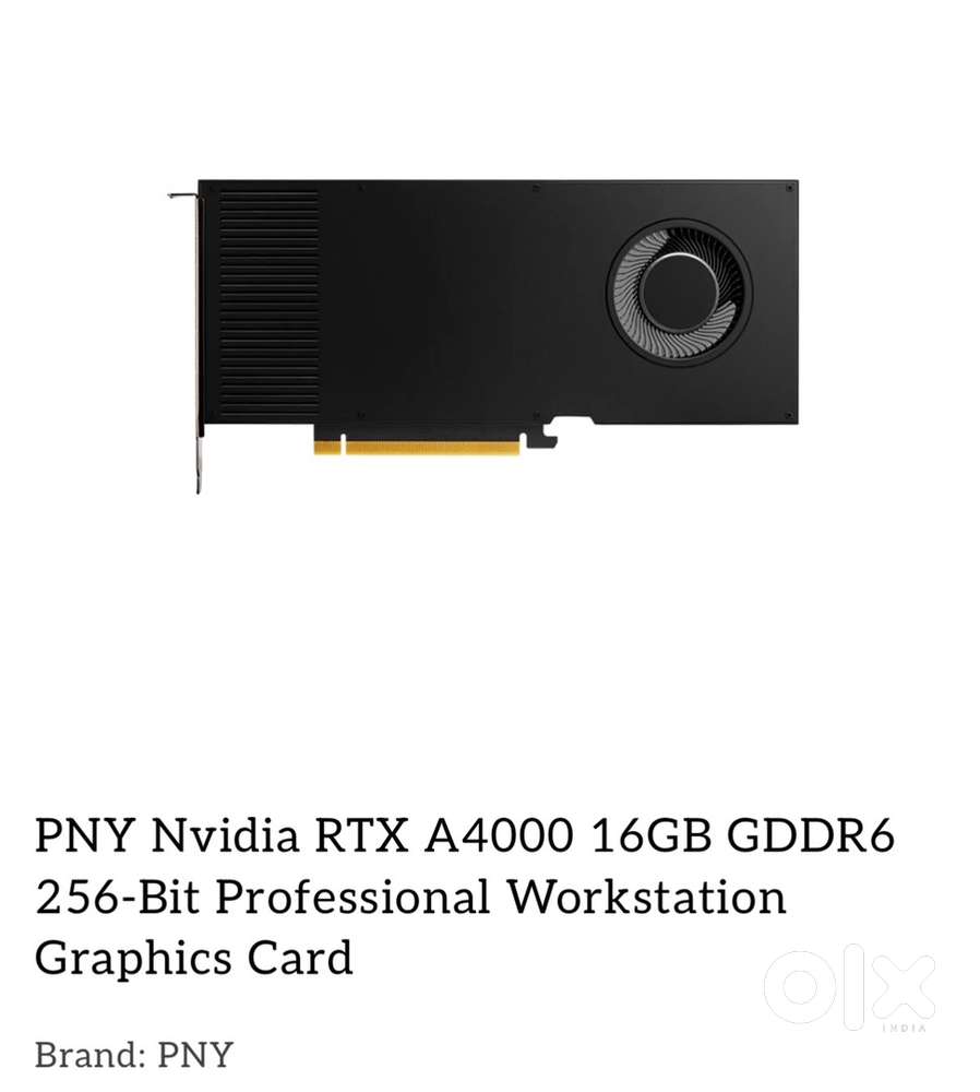 PNY Nvidia Quadro RTX A4000 16GB GDDR6 Graphics Card Used