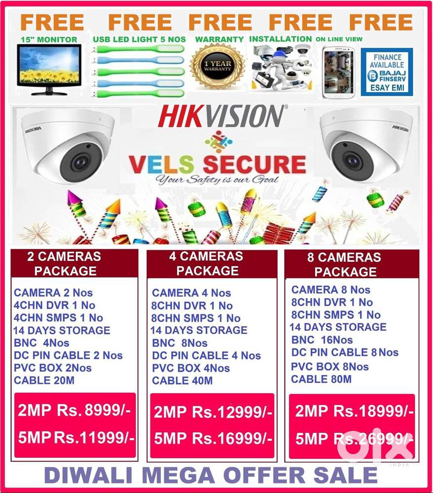 DIWALI ATHIRADI    OFFER  OF        HIKVISION CCTV CAMERA 2MP   DAY &