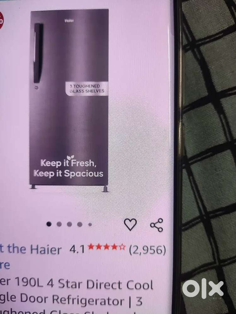 Haier 190 L single door fridge unused