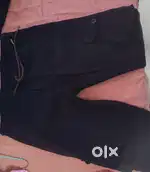 Mens black Cargo joggers