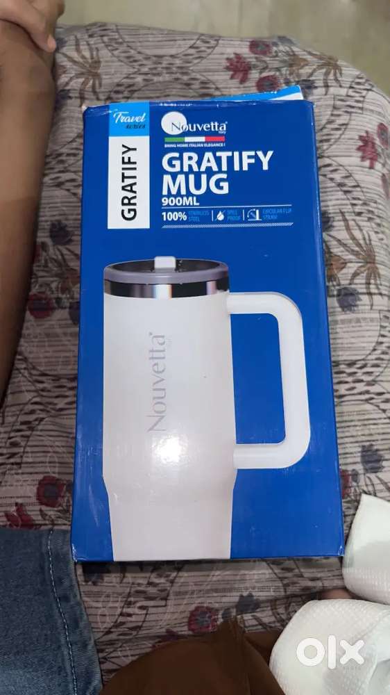 Gratify Mug With Straw – 900 ML