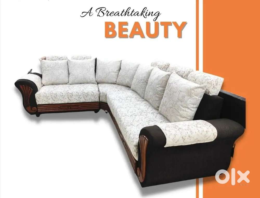 Pillow model L shape Sofa with affordable price in Starf Furniture