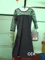Black Synthetic XL size Kurti