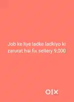 Job Ke liye ladke ladkiyo ki zarurat hai