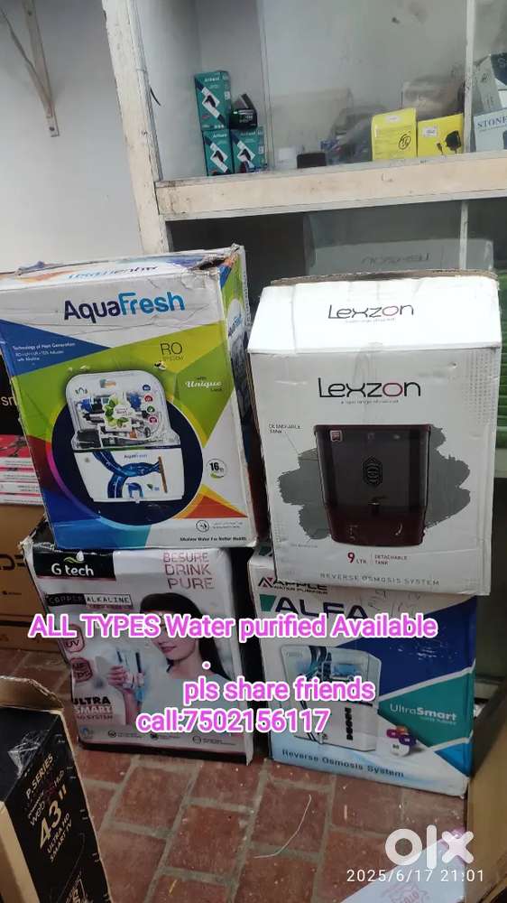Water purified All Model Available