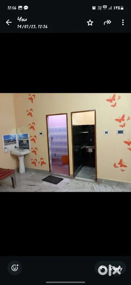 1BHK (6.5K) 1 RK (5.5 k) room for bachelor couple allowed