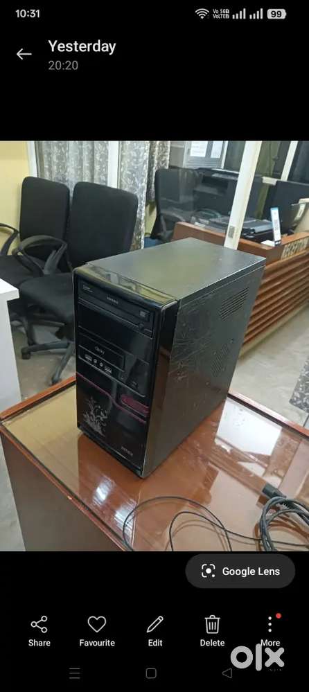 CPU with AMD PROCESSOR-2GB RAM+HP FLATBED SCANNER