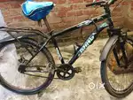 Gang cycle with back disc brake and front suspension