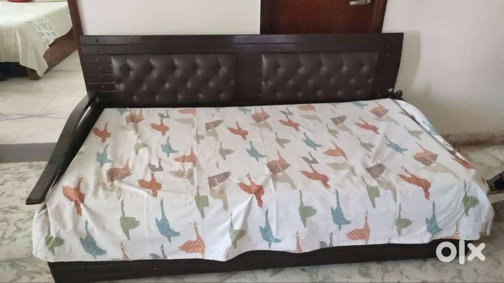 GREAT DEAL! SOFA CUM BED ( WITH MATTRESS, WITH EXTRA STORAGE BOXES)