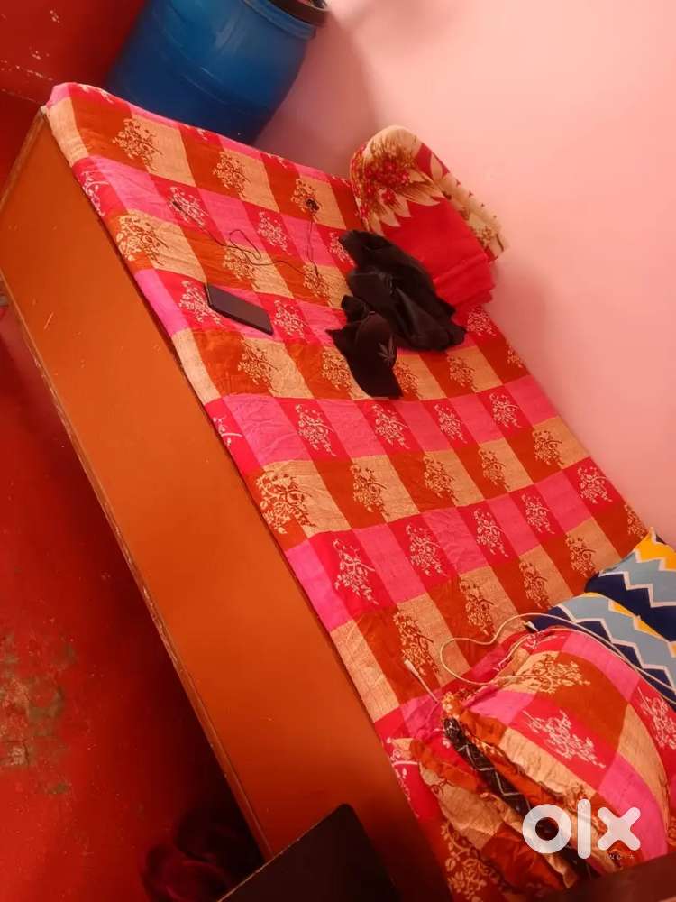 Bed and dressing table