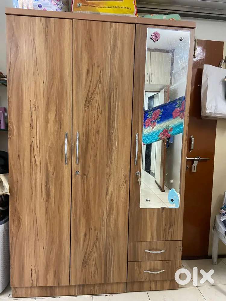 3 Door Wooden Wardrobe