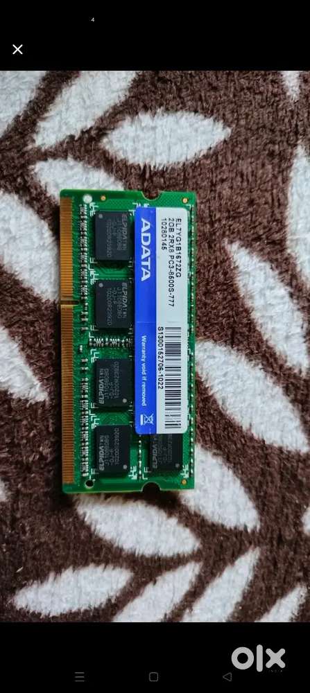 ADATA 2GB DDR3 Laptop RAM (2 Pieces) – Perfect Working Condition