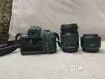 Canon 1500D Camera and 18-55 lense and 50mm leans with godox flash