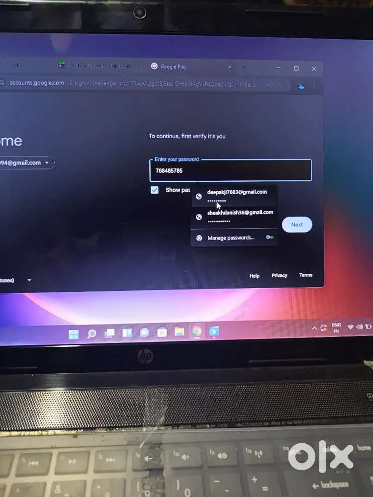 Laptop model hp 8 gen Good quality
